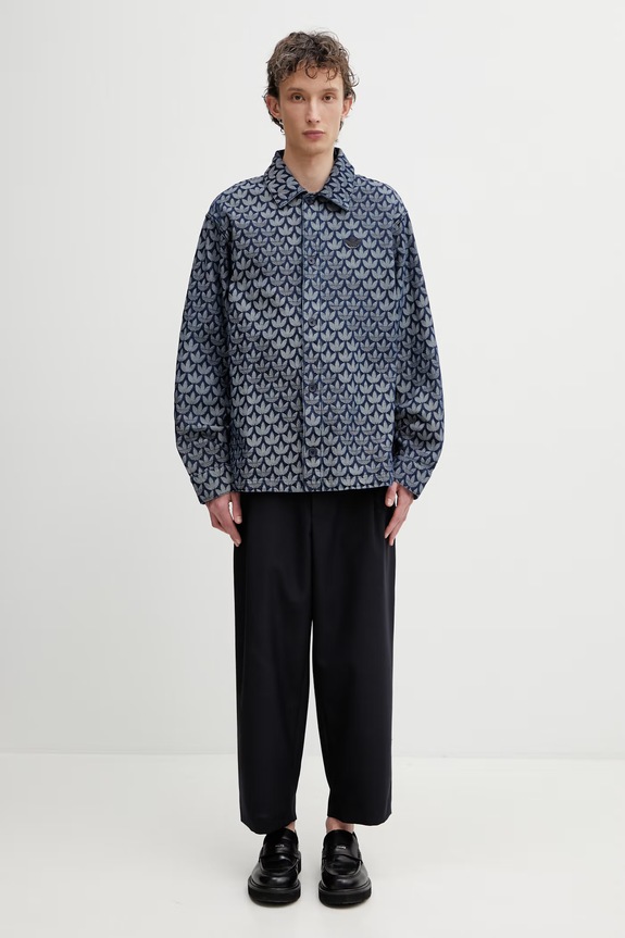 adidas Originals denim shirt KD0397 navy