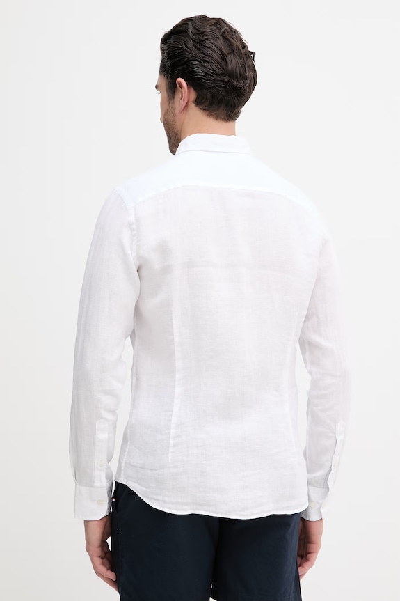 Одежда Льняная рубашка Hackett London HM3010636 белый