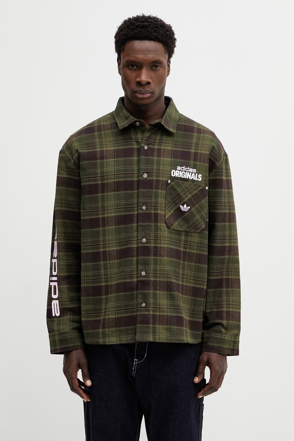 adidas Originals cotton shirt classic green KG6451