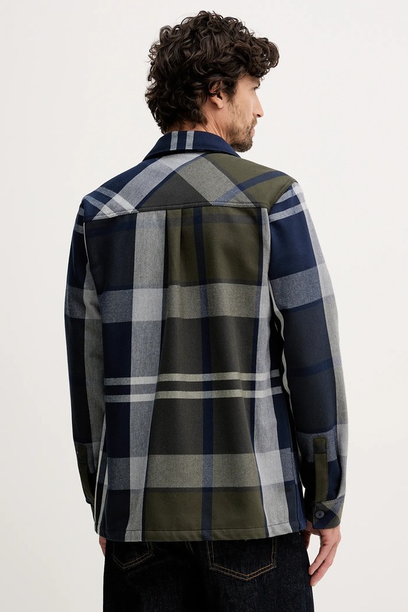 Îmbrăcăminte Barbour cămașă din bumbac Lannich MOS0343 bleumarin