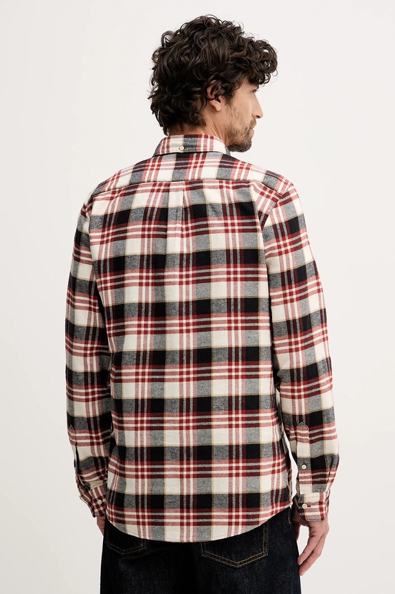 Oblečenie Bavlnená košeľa Barbour Fallbay MSH5543 červená