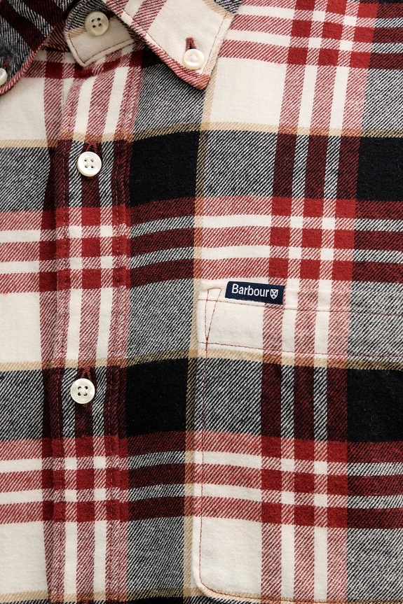 Bavlnená košeľa Barbour Fallbay MSH5543 červená