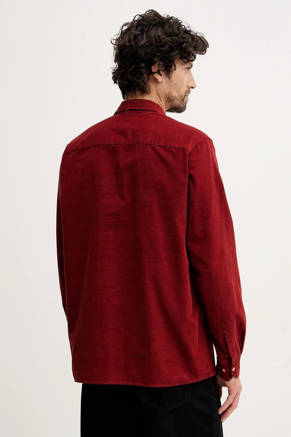 Oblečenie Menčestrová košeľa Barbour Haltcliff MSH5706 červená