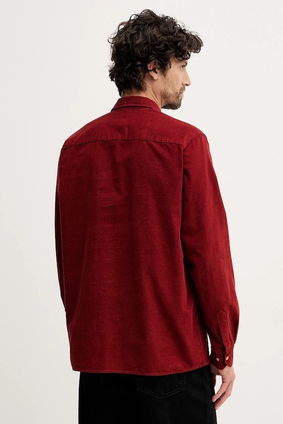 Oblečenie Menčestrová košeľa Barbour Haltcliff MSH5706 červená