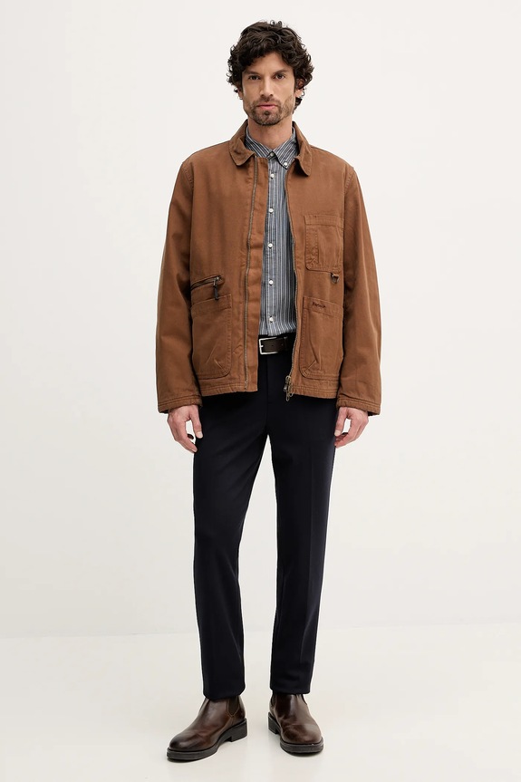 Košeľa Barbour Longfield MSH5707 tmavomodrá SS26