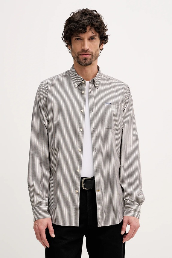 Barbour koszula Longfield regular szary MSH5707