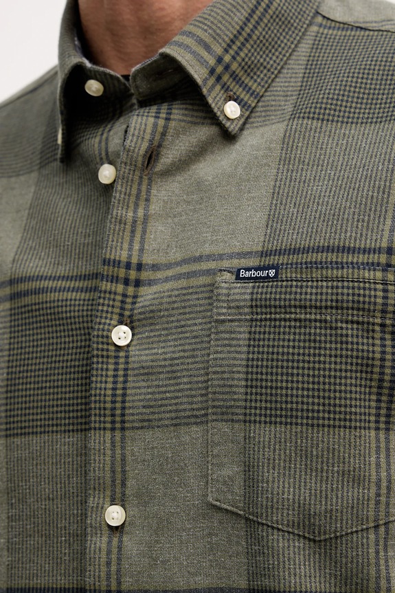 Бавовняна сорочка Barbour Heaney MSH5709 зелений