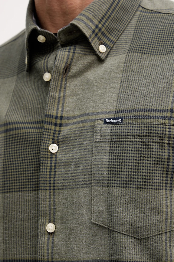 Бавовняна сорочка Barbour Heaney MSH5709 зелений