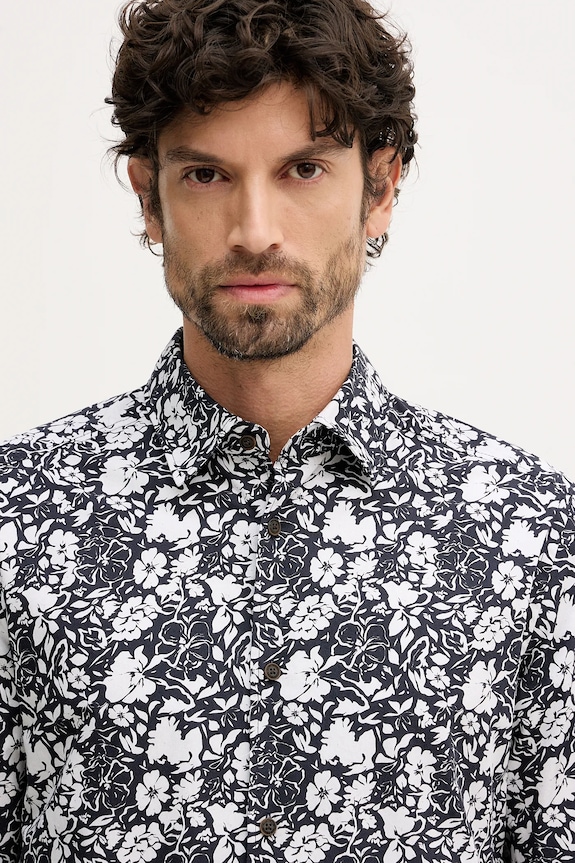 Joop! cămașă din bumbac bleumarin 30101545