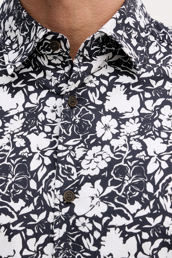 Joop! cămașă din bumbac 30101545 bleumarin