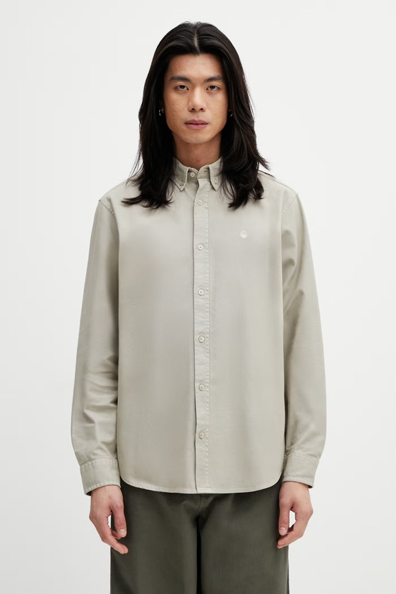 Carhartt WIP LS Bolton Shirt сорочка бавовняна чоловіча бежевий I030238.3GEGD