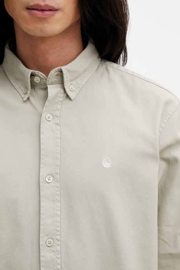 Carhartt WIP LS Bolton Shirt сорочка бавовняна чоловіча бежевий I030238.3GEGD
