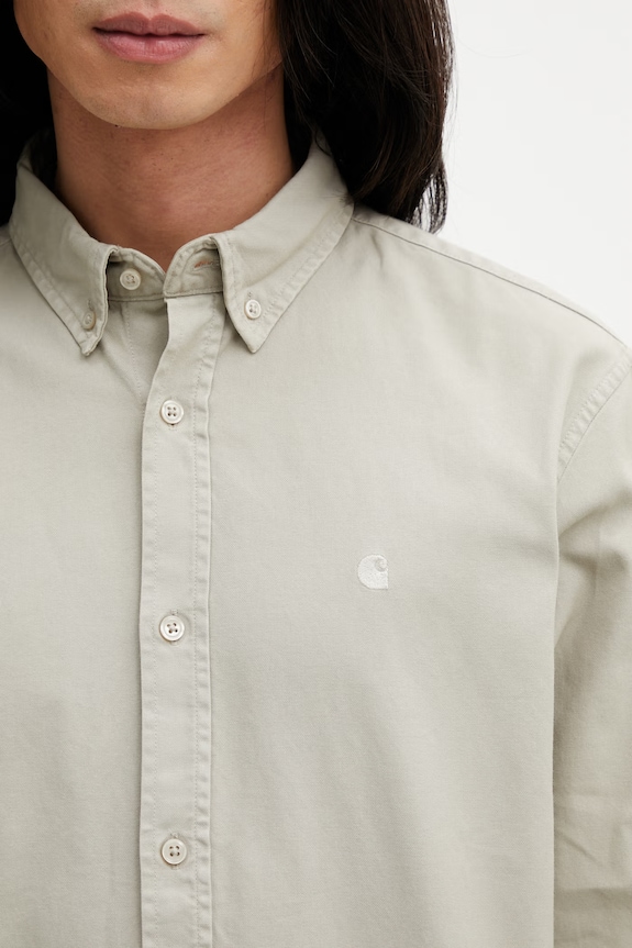 Carhartt WIP LS Bolton Shirt сорочка бавовняна чоловіча бежевий I030238.3GEGD