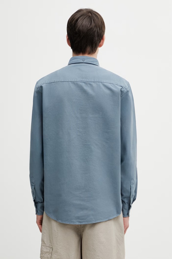 Oblečení Bavlněná košile Carhartt WIP LS Bolton Shirt I030238.3GGGD modrá