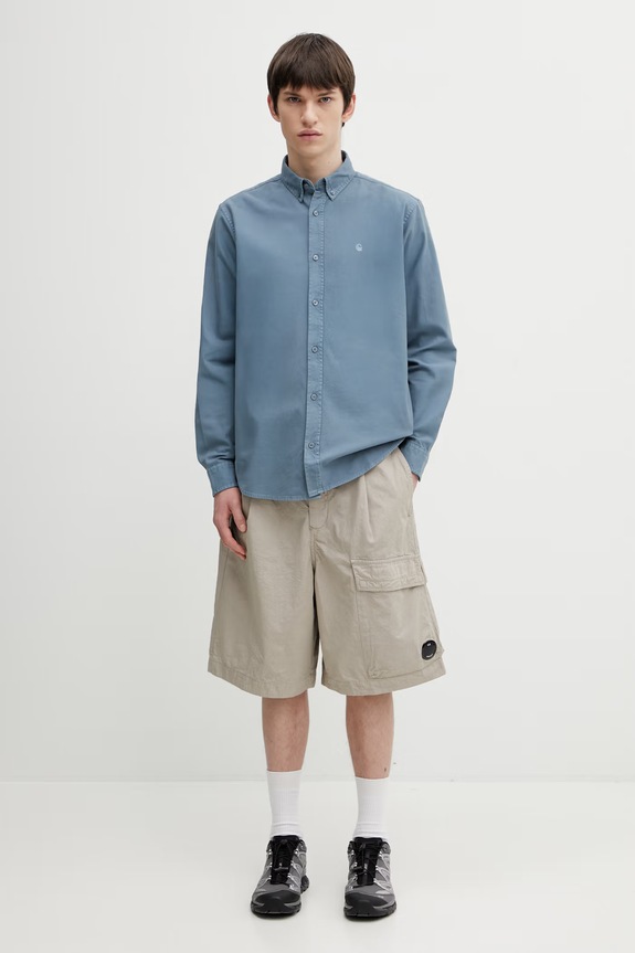 Bavlněná košile Carhartt WIP LS Bolton Shirt I030238.3GGGD modrá
