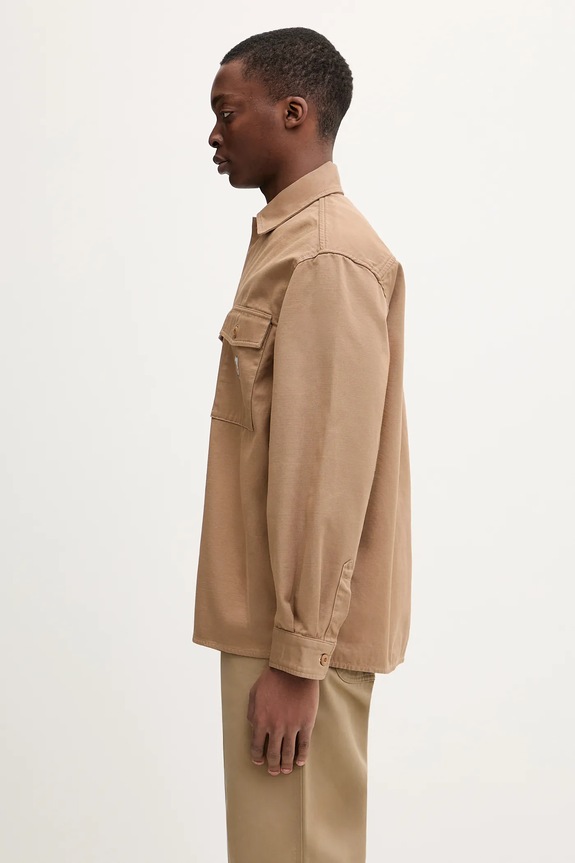 Памучна риза Carhartt WIP Kelly Shirt Jac I036271.2FS02 кафяв SS26