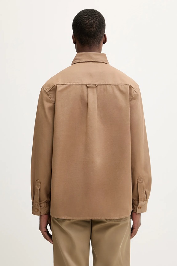 Дрехи Памучна риза Carhartt WIP Kelly Shirt Jac I036271.2FS02 кафяв