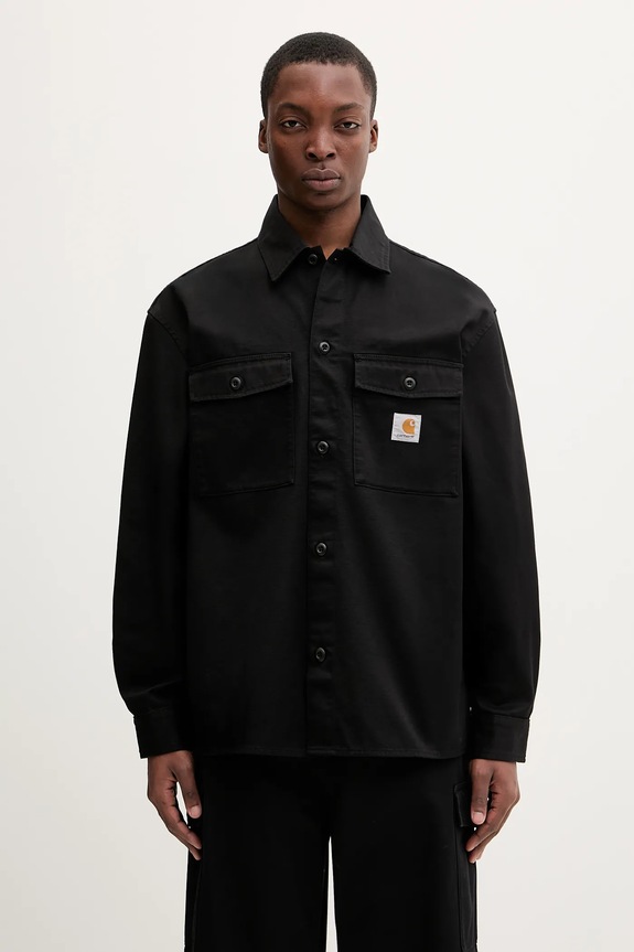 Carhartt WIP cotton shirt Kelly Shirt Jac classic black I036271.8902