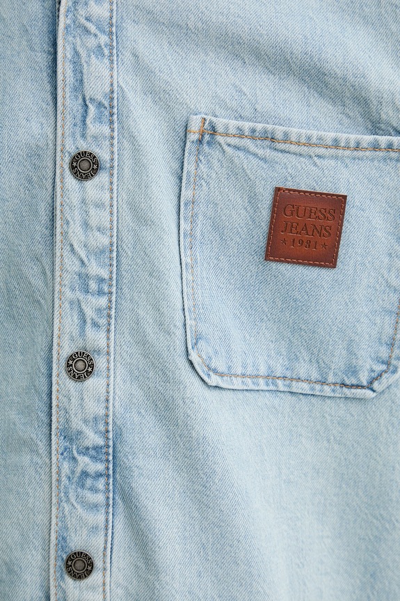 Guess Jeans camicia di jeans M6RH52.D5M51 blu