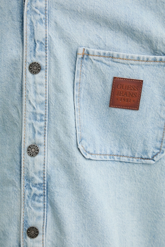 Guess Jeans camicia di jeans M6RH52.D5M51 blu