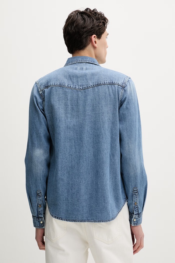 Odjeća Traper košulja Guess Jeans M6RH55.D5M8F plava