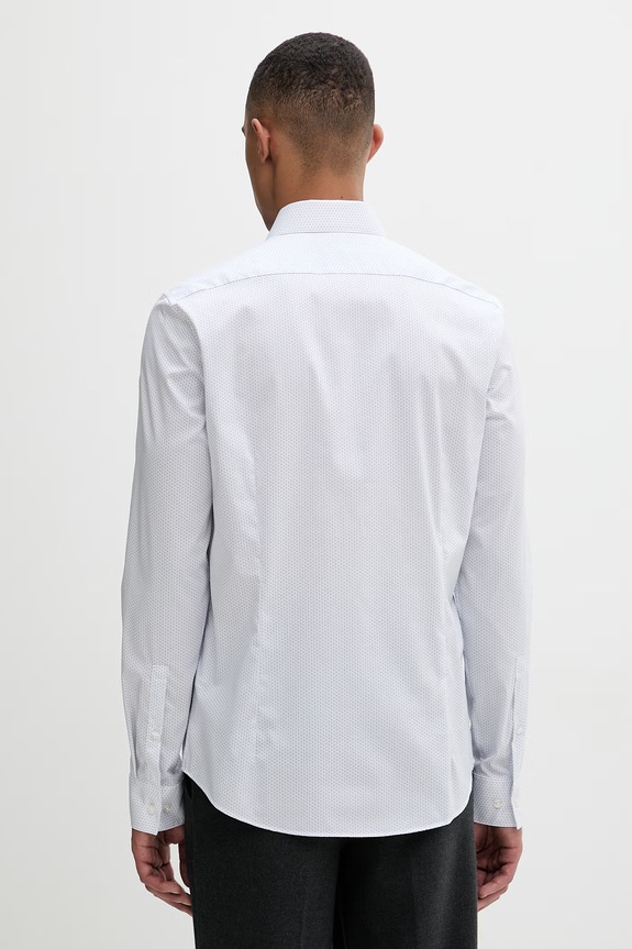 Oblečenie Calvin Klein košeľa pánska s bavlnou LV019EU124 biela