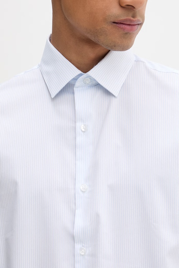 Calvin Klein πουκάμισο ανδρικό με βαμβάκι LV019EU125 μπλε