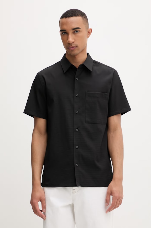 Calvin Klein cămașă pentru bărbați negru LV04LF109G