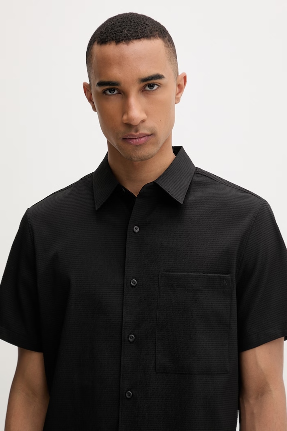 Calvin Klein cămașă pentru bărbați negru LV04LF109G