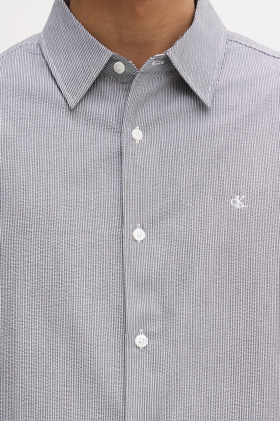Calvin Klein košeľa pánska s bavlnou LV04LF110G čierna
