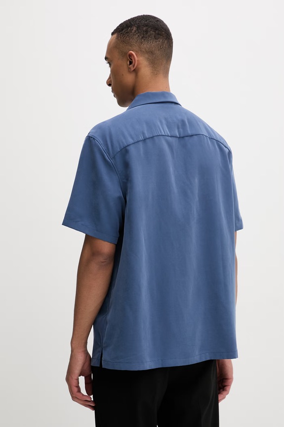 Odzież Calvin Klein koszula męska z modalem LV04LF114G granatowy