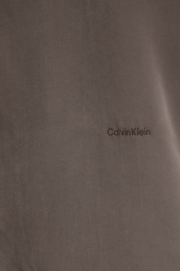 Calvin Klein pánska košeľa s modalom LV04LF114G hnedá