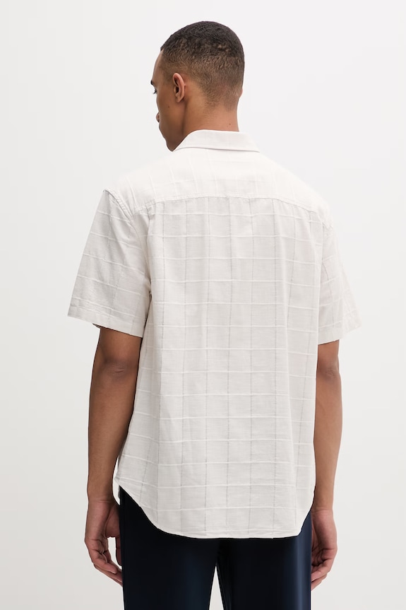 Ruházat Calvin Klein férfi pamut ing LV04LF115G bézs