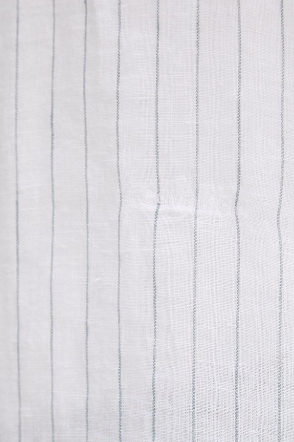 Calvin Klein koszula męska lniana LV04LF117G biały