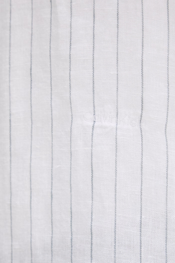 Calvin Klein koszula męska lniana LV04LF117G biały