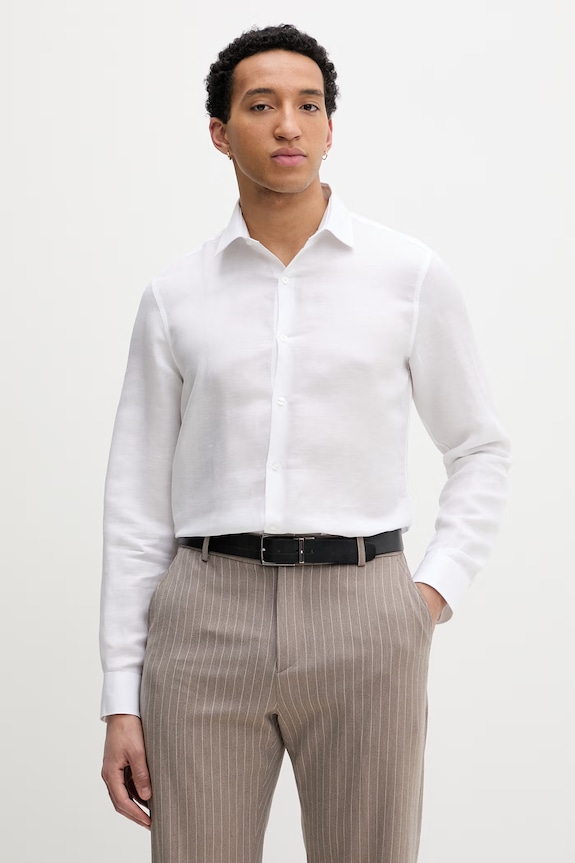Calvin Klein ing férfi lenvászon fehér LV019EU121