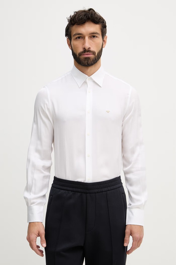 Srajca Emporio Armani bela EM001537.AF13285