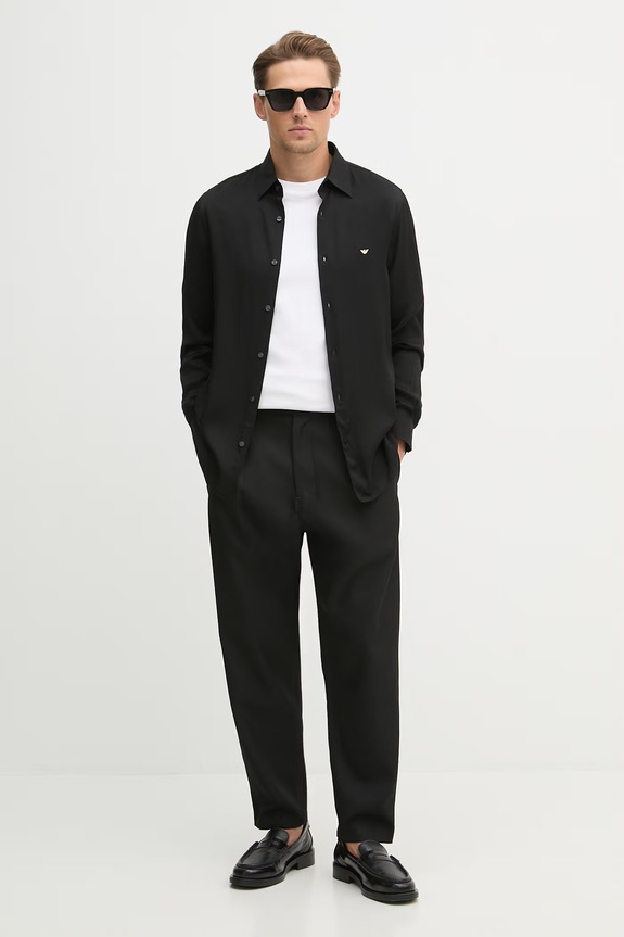 Emporio Armani koszula EM001537.AF13285 czarny SS26