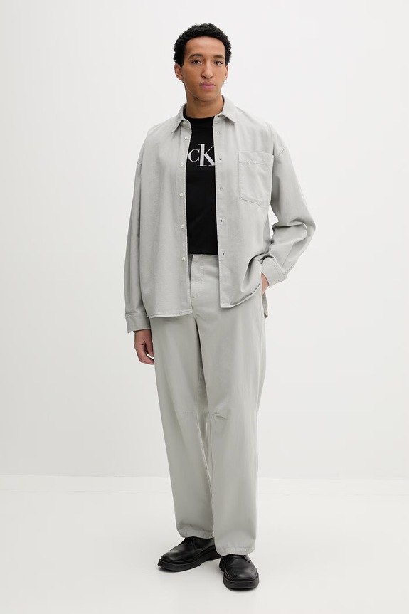 American Vintage košulja za muškarce traper MLYV06B siva SS26