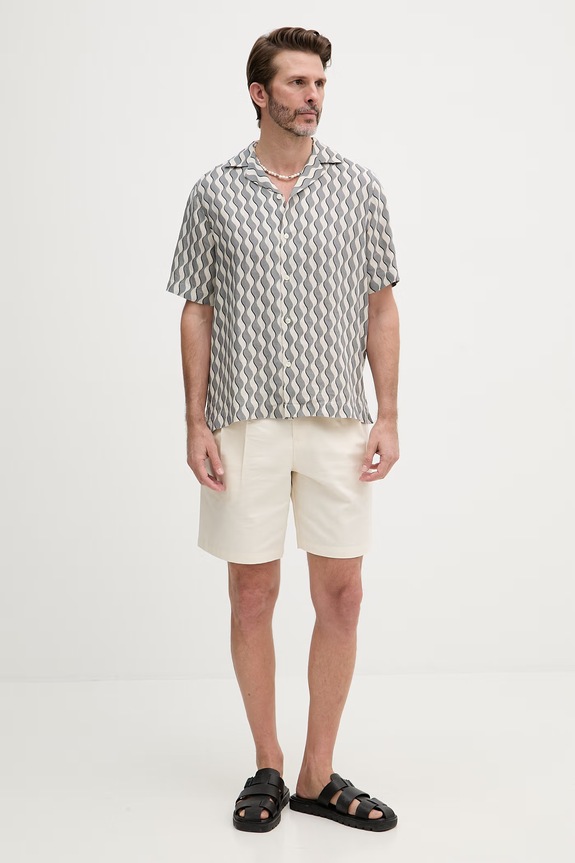 Frescobol Carioca košeľa pánska ľanová 2780.902 modrá SS26