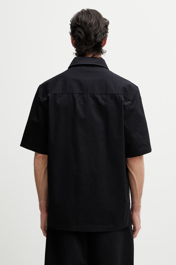 Одяг Axel Arigato Drew Shirt сорочка бавовняна чоловіча A3980001 чорний