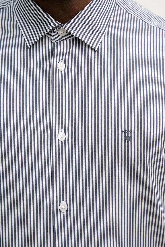 Trussardi koszula bawełniana 5007N000055N granatowy