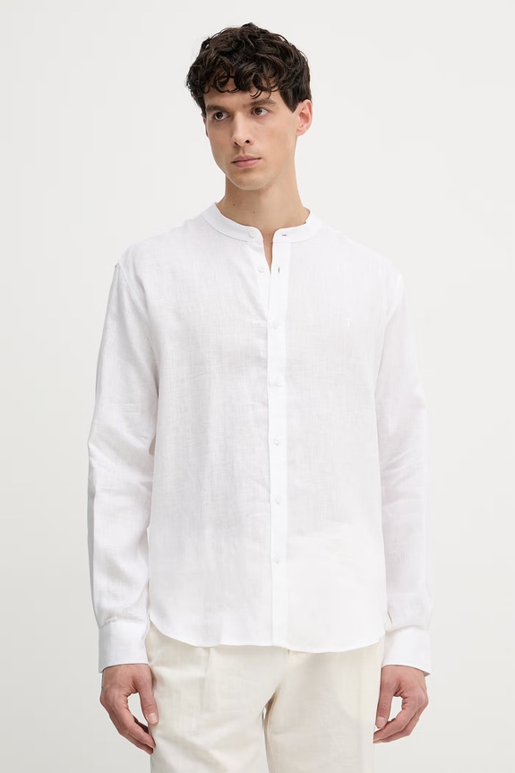 Trussardi Cămașă pentru bărbați de in alb 5032N000039N