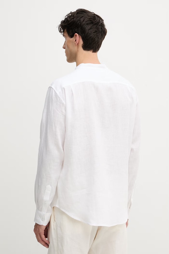 Îmbrăcăminte Trussardi Cămașă pentru bărbați de in 5032N000039N alb