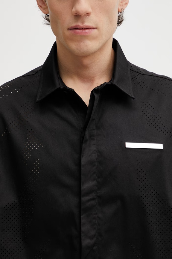 HELIOT EMIL srajca moška črna SS26.M.05.077.BLK01