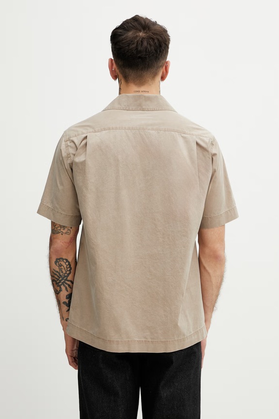 Odzież MM6 Maison Margiela koszula bawełniana męska SH0DR0008.M35741.115 beżowy