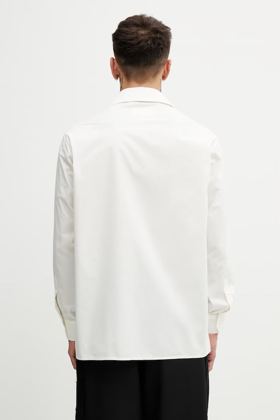 Odzież MM6 Maison Margiela koszula męska bawełniana SH0DT0042.M35256.101 biały