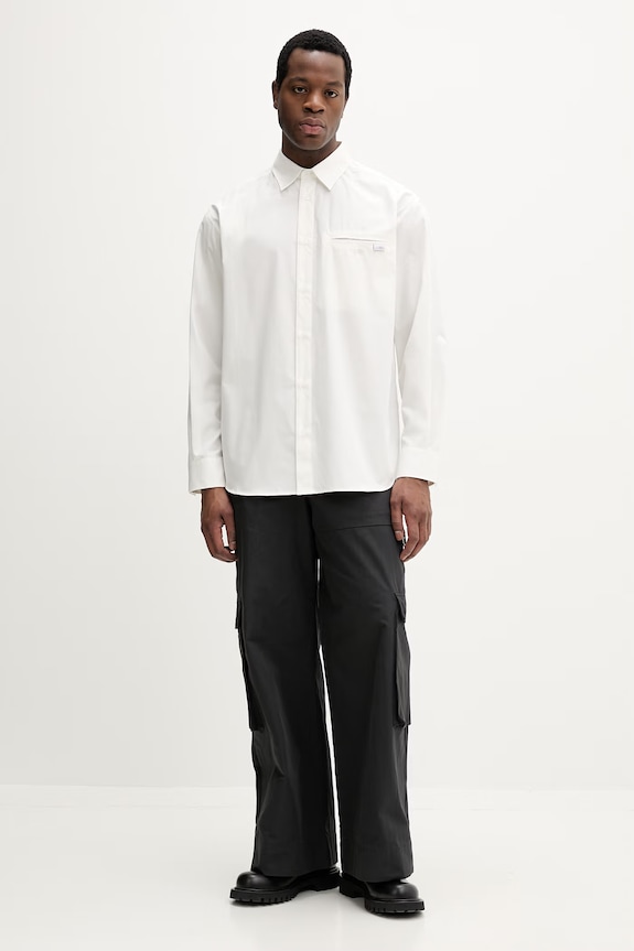 MM6 Maison Margiela cămașă din bumbac SH0DT0043.M35480.101 bej SS26