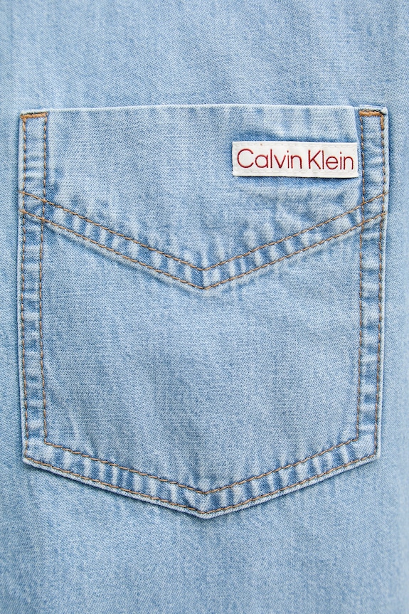 Calvin Klein Jeans košeľa pánska rifľová LV04RE710G