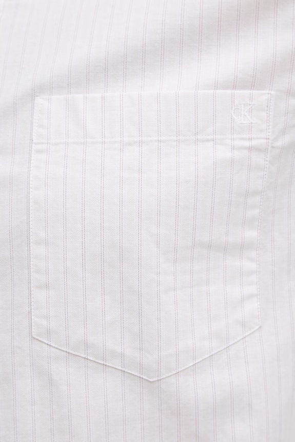 Calvin Klein Jeans πουκάμισο ανδρικό βαμβακερό με ελαστάν LV04RF100G μπεζ
